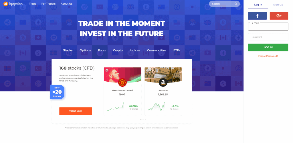 Iq Option Landing Page