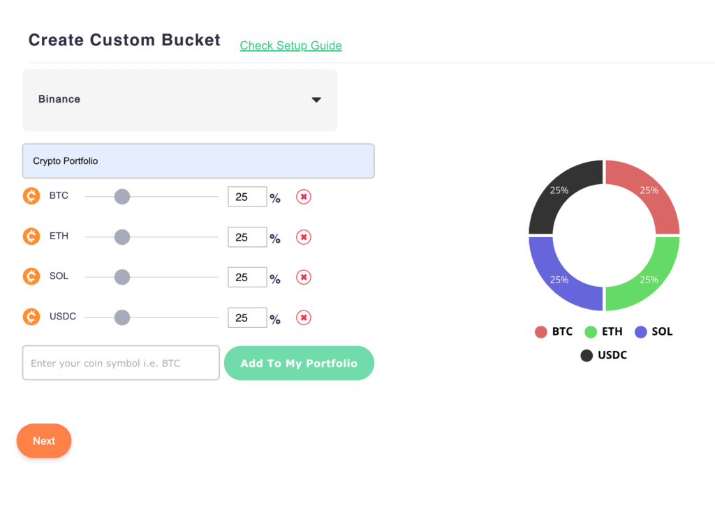 Botsfolio Crypto Buckets