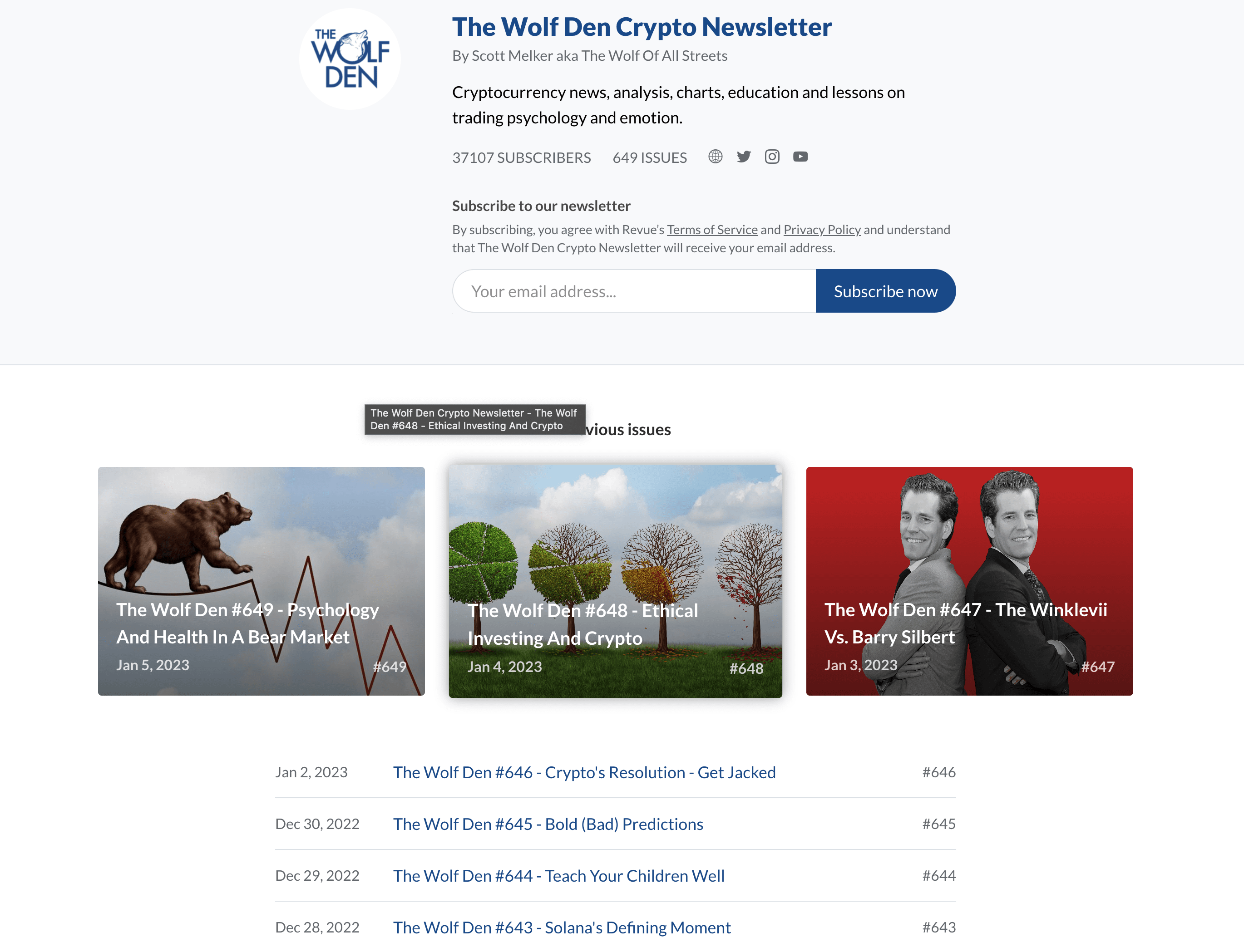 The Wolf Den The Wolf Den